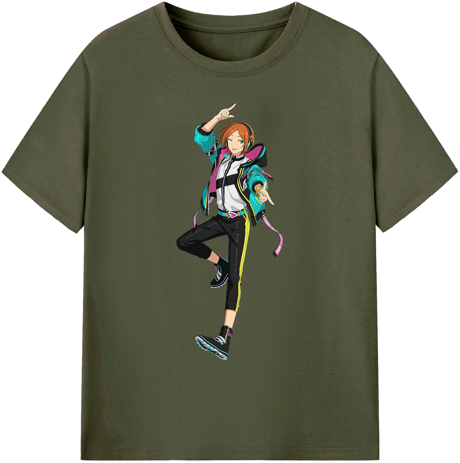 （画像用） あんさんぶるスターズ! Ensemble Stars 綿100％ メンズ半袖Tシャツ｜肌触りやわらか＆通気性